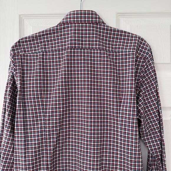 Hugo Boss Men's 100%Cotton Sharp Fir Long Sleeve Shirt Size 15.5-34/35 - Picture 13 of 14